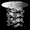 Modern Glass Bubble Dining Room Ceiling Pendant Light Restaurant Bar Counter Hanging Round Stainless Steel Top Base Stair Case Pendant Lamp