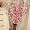 20pcs 65 cm Fleurs artificielles de pêche de pêche fleur de simulation pour décoration de mariage fausses fleurs décor de maison8751197