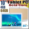 168 MTK6737 10,1 tum 10 "Tablet PC Octa Core IPS Bluetooth 4GB 64GB 4G LTE Dual Sim Phone Android 7.0 GPS