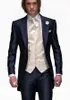 navy blue tailcoat suit