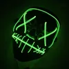 LED Light Mask Up Funny Mask From the Purge Election Year Wspaniale na festiwalowy cosplay Halloween Costume