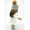 18 tum American Girl Doll Clothes tröja klänning med hattar och halsduk för barnfest gåva toysdollkläder tillbehör för amer4669730