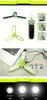 Folding USB Clover Lanterna da campeggio solare LED ricaricabile e solare a pagamento 3 Livello luminosità 18LED per escursione di campeggio esterna