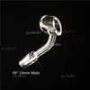 Quartz banger 4mm thick domeless 100% real crystal quartz nail for bong 90 degrees 18mm 14mm male female wax 45 degree smoking Accessories