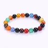 2018 trendy sieraden overdracht geluk paarse armband chakra yoga kralen vulkanische steen 8mm natuurlijke stenen kralen armbanden voor vrouwen