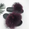 Nuove donne in pelle di pecora naturale Pantofole da esterno per interni Pantofole in pelliccia invernale Infradito in lana Pantofole Scarpe da casa da donna