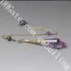 1PC Äkta Ametrine Quartz Crystal Faceted Point Hängsmycke Pendulum Halsband Smycken Underbar Naturlig Gul och Lila Sten Pendulum Dowser