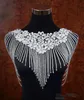 2019 Lujoso Bling Bling Crystal Rhinestone Envolturas nupciales Apliques de encaje Con cuentas Boda Chal Chaqueta Bolero Chaqueta para accesorios de boda