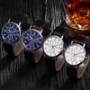 Sorpresa Orologi da uomo a buon mercato Ginevra Blue Ray Glass Top Brand Luxury in pelle di lusso sportivo orologio da donna Relogio Masculin5763194