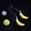 Korean fashion temperament colorful luminous guitar /violin /Banana Earrings female personality ear jewelry earrings LZ1766