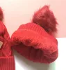 2023 Новый бренд роскошные шапочки элегантные утолщенные вязаные шляпы кепка зимняя капуста женщина Женщины Пом-Пом Кепки Череп Рождественский подарок