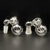 3 färger glas aska catcher skålar manlig kvinna 10mm 14mm 18mm Joint Bubbler Calabash Glass Ashcatcher skålar för glasbägare Bongs Dab Rigs