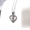 Everfast 10pc/Lot Cross in Heart Charms Naszyjnik Stal nierdzewna prosta Jezus wiara naszyjnik wisiorka kobiety mody mody biżuterii pamięci sn086