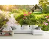 3d tapeta ścienna wystrój zdjęcie tło kwiaty ogrodowe i krajobraz nowoczesny minimalistyczny tv tła 3d mural
