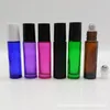 Nova Moda 10 ml Vazio Colorido Rolo de Perfume Recarregáveis ​​na Garrafa prático Subpackage Garrafa De Vidro LX2482