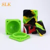 Square silicon box non-stick silicone container wax box colorful silicone dab wax jar dry herb vaporizer box silicone wax dabber jar oil rig