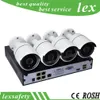 풀 HD 1080P 4 채널 IP 카메라 CCTV 시스템 2MP 야외 IP 카메라, 무선 IP 감시 카메라 4CH 1080P POE NVR CCTV 키트