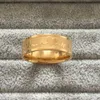 Anillo de moda de 8mm para enamorarse, color dorado, acero titanio 316L, anillos de boda para amantes de los latidos del corazón, joyería para mujeres y niñas