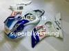 3 regalo Nuovo kit carenatura moto ABS caldo 100% adatto per 1998 2002 YAMAHA YZF R6 YZF-R6 1998 2002 YZFR6 YZFR6 98 02 Blu Bianco P5