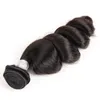 Loose Wave Brazilian Human Hair Peruvian 4 Bundles Natural Color 10-30inch Curly Double Wefts Hair Products