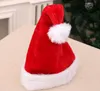 Jul Cosplay Mössor Velvet Soft Plush Santa Claus Hat 2018 Varm Vinter Vuxna Barn Xmas Cap Christmas Supplies SN1896