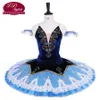 Adulto Royal Blue Ballet Tutu O Nutcracker Performance Stage Wear Mulheres Luz Azul Ballet Dança Concorrência Trajes Meninas Ballet Saia