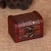Vintage Jewelry Box Organizer Storage Case Mini Wood Flower Pattern Gift Box Handmade Wooden Small Boxes