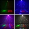 Freeshipping 4 em 1 RG Laser Gobos Misturado Strobe Stobe par Lâmpada RGBWY Beam LED DMX Light DJ Party Show Home Holiday Xmas Stage Lamp