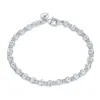 Damesmode Trend 925 Silver Armband JSPB505 Meisje Vrouwen Sterling Verzilverd Beaded, Strands Armbanden