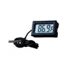 100 stks Digitale LCD-scherm Thermometer Koelkast Koelkast Vriezer Aquarium Aquarium Tanktemperatuur -50 ~ 110C GT Black White Color Lin2435