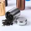 1 adet Yeni Küçük Metal Alüminyum Kapalı Taşınabilir Seyahat Caddy Hava Geçirmez Koku Geçirmez Konteyner Stash Jar LWW9027