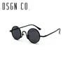 DSGN CO. 2018 Vintage Retro Runde Sonnenbrille für Männer und Frauen Metall Mode Marke Brille 9 Farbe UV400