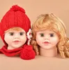 Enfants Mannequin Bébé Poupées Tête Avec Perruque Fenêtre Magasin Poupées Tête Pour Cap Lunettes Affichage De Haute Qualité