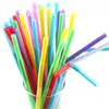 EcoFriendly 1000 Pcs Disposable Color Art Straw Drink Juice Fruit Coke Creative Style Straws Environmental Protection Plastic Par2898499