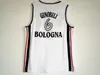 Maillot Manu Ginobili pour hommes # 6 Virtus Kinder Bologna Maillots de basket-ball européens Cousus Blanc Camiseta De Baloncesto Chemises S-XXL