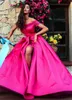 Gorgeous Taffeta & Lace Off-the-shoulder Short Sleeves Long Detachable Prom Dresses Sexy Boat Neckline Split Evening Party Gowns Custom Made