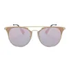 الرجعية مرآة القط العين النظارات النساء العلامة التجارية مصمم الفاخرة إطار معدني نظارات الشمس الإناث السيدات oculos lunette de soleil sol