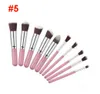 6 Color makeup brushes set mini style 5 big + 5 small high quality make up tools cosmetics brushes kit BR002