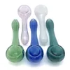 4Inch Pyrex Verre Cuillère Conduite D'eau Coloré Heady Verre Brûleur À Huile Pipe Verre Main Pipes Fumer Pipes Conduites D'eau Pour Dab Rig