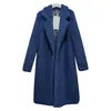 Cappotto invernale in pelliccia di agnello caldo Cappotto lungo in pelliccia sintetica casual a maniche lunghe da donna Capispalla invernale Giacche calde da donna Teddy Parka Femme