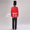 Manlig och kvinnlig England Royal Guard Soldier Costume Stage British Guard Court Garment Drumming Chorus Outfit Red Guard Clothing1011835