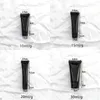 الأسود الخالي PE اليد البلاستيك كريم حاوية الضغط مستحضرات التجميل لينة خرطوم أنابيب، أنبوب التجميل المحمولة مع برغي غطاء F1403