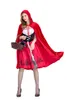 Cosplay büyüdü küçük kırmızı başlıklı elbise elbise parti gece kulübü kraliçe kostümleri için geçerlidir