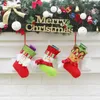Noel Çorap El Yapımı El Sanatları Çocuk Şeker Hediye Santa Çanta Baba Kardan Adam Geyik Çorap Çorap Noel Ağacı Dekorasyon oyuncak hediye # 59 60 61