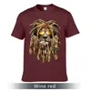 Bob-Marley Lion Smoking T-shirt Rasta-Lion-SmokingFashion Cotton and O-Neck Tee274K