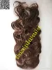 Długie Kręcone Brązowe Ponytail Włosy Rozszerzenie Ludzkie Włosy Ponytail Fałszywe Włosy Ponytails Klipy Naturalne Ponytail-HairPieces Pure Color