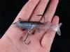 Nowa gumowa szkoda Realistyczna Ryba Przynęty Wędkarskie Słodkowodne 8 CM 11G Transparent Tail Soft Shad Vib Przynęty Jigs Hak