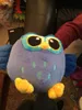 Peluche douce dessin animé bleu gris violet hibou jouet poupée en peluche créative enfants enfants bébé anniversaire Kawaii poupées cadeau maison boutique décor