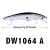 Ny djup dykning öring bass fiske lock 6colors 13cm 41g realistisk simning minnow lockar konstgjord fiske bete