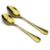 JANKNG 20-Piece Ouro Louça De Jantar De Casamento De Ouro Talheres De Viagem De Aço Inoxidável Talheres Garfo Faca Scoops Talheres para 4